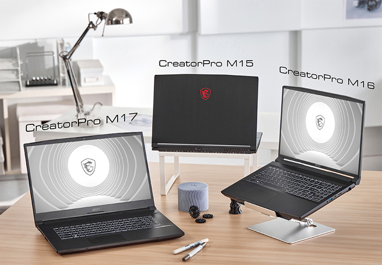 MSI представила ноутбуки CreatorPro M с экранами до 17,3" и профессиональными видеокартами NVIDIA
