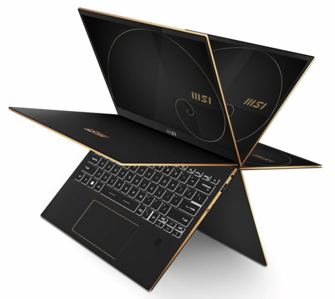 MSI представила тонкие ноутбуки-трансформеры Summit Flip с мощными процессорами Intel Alder Lake