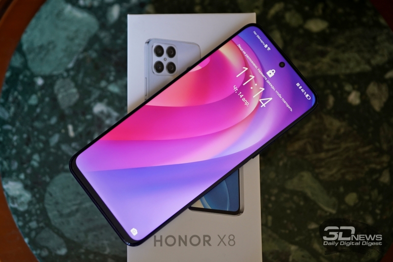 Обзор Honor X8: самый тонкий смартфон с большим экраном