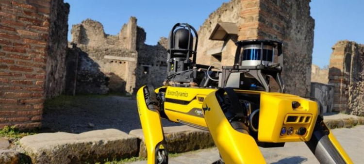 Робопёс Spot от Boston Dynamics будет патрулировать руины Помпей в поисках следов эрозии и мародёров