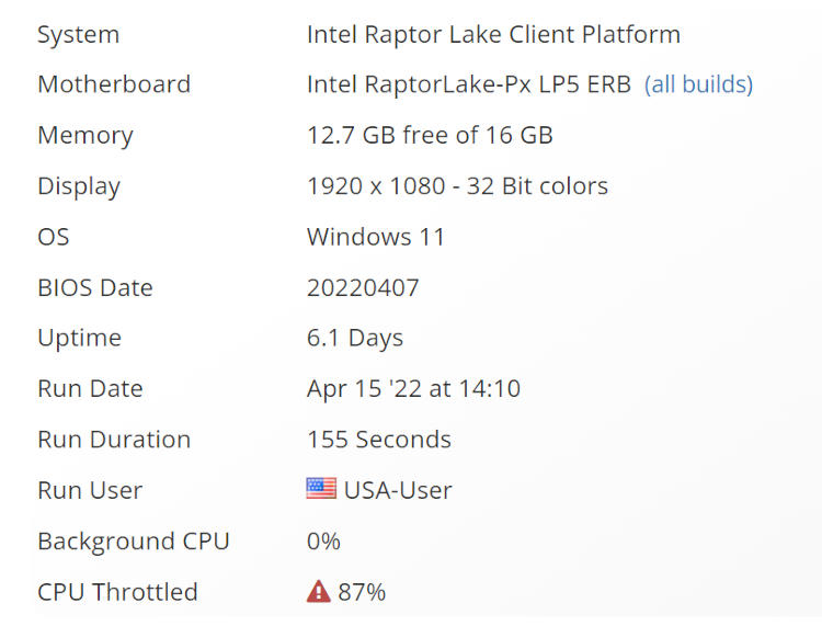 В бенчмарке замечен 14-ядерный мобильный чип Intel Raptor Lake-P 13 поколения — он быстрее предшественника