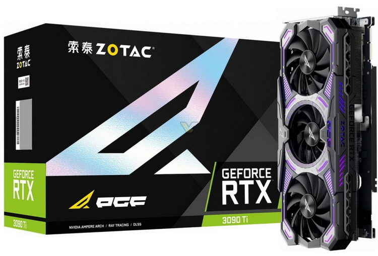 Самый толстый Ampere на рынке: Zotac представила GeForce RTX 3090 Ti PGF OC высотой в четыре слота