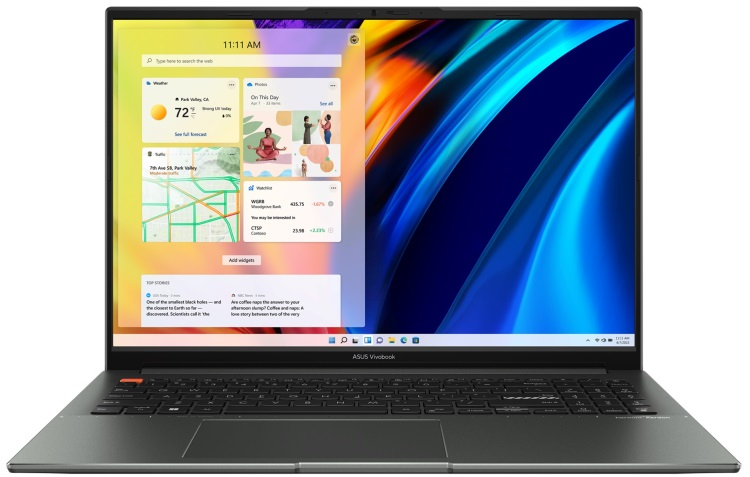 Представлен ASUS Vivobook S16 X OLED — самый тонкий 16-дюймовый ноутбук с 4K и процессорами Intel Alder Lake-H и AMD Rembrandt-H