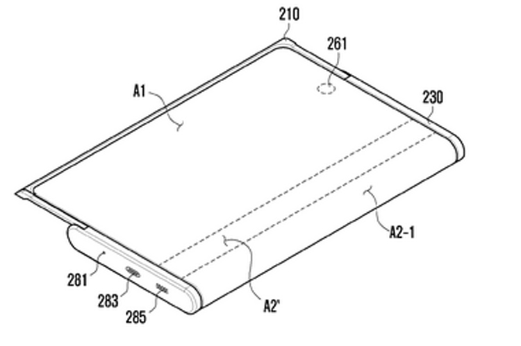 Samsung запатентовала смартфон со сдвижным гибким дисплеем