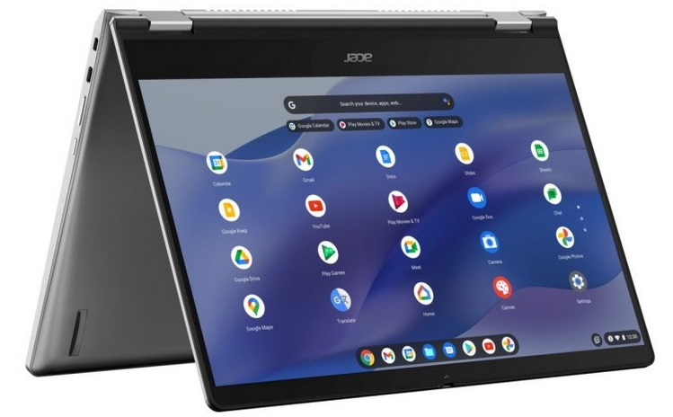 Acer представила хромбук Acer Chromebook Spin 514 на базе Ryzen 5000C