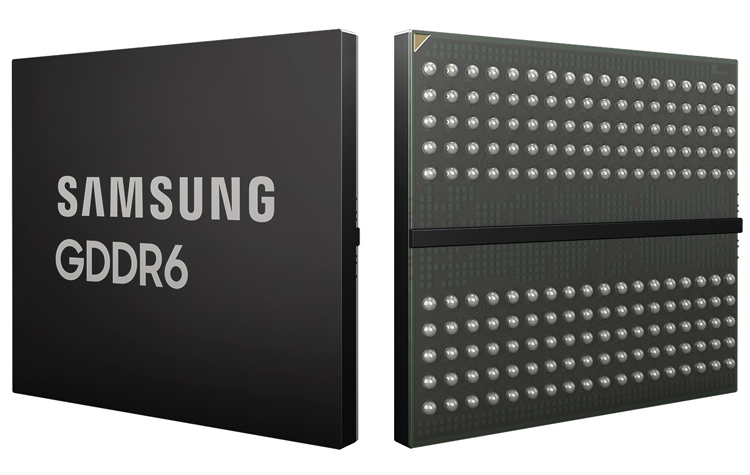 Samsung создала первую в отрасли память GDDR6 со скоростью в 24 Гбит/с