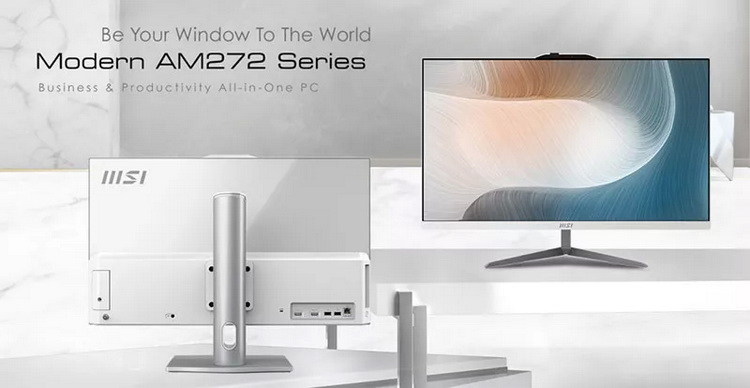 MSI представила пару 27-дюймовых моноблоков Modern AM272 на базе Intel Alder Lake-P