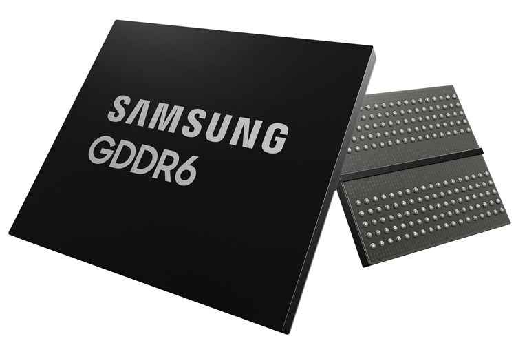 Samsung создала первую в отрасли память GDDR6 со скоростью в 24 Гбит/с