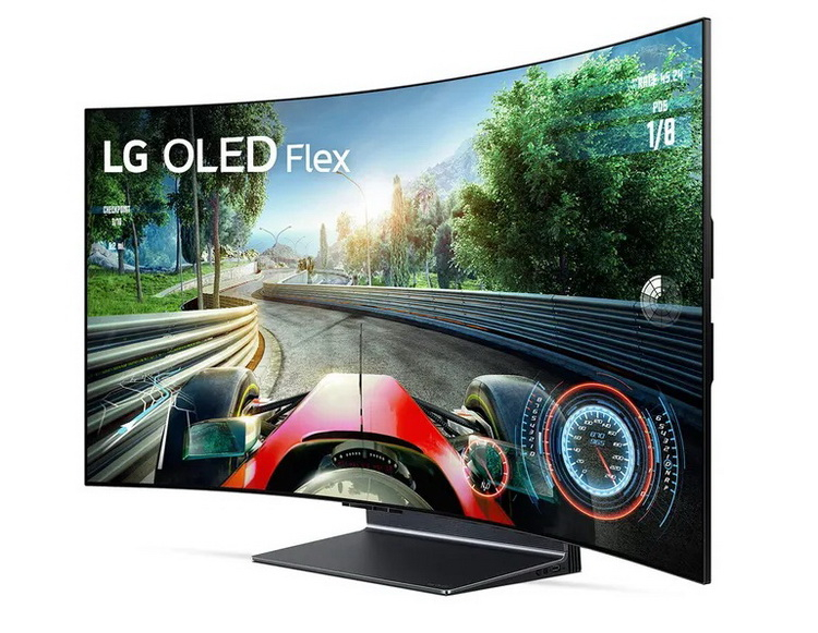 LG представила 42-дюймовый телевизор LG OLED Flex (LX3) с кривизной экрана, изменяемой с пульта