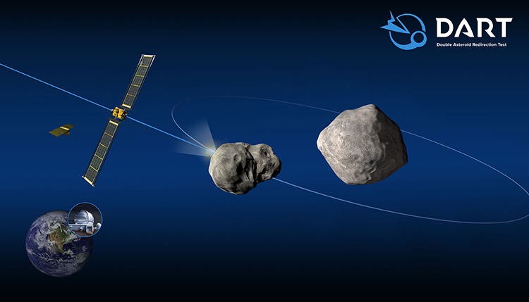Яркая вспышка и шлейф осколков: получены первые снимки последствий удара зонда DART об астероид