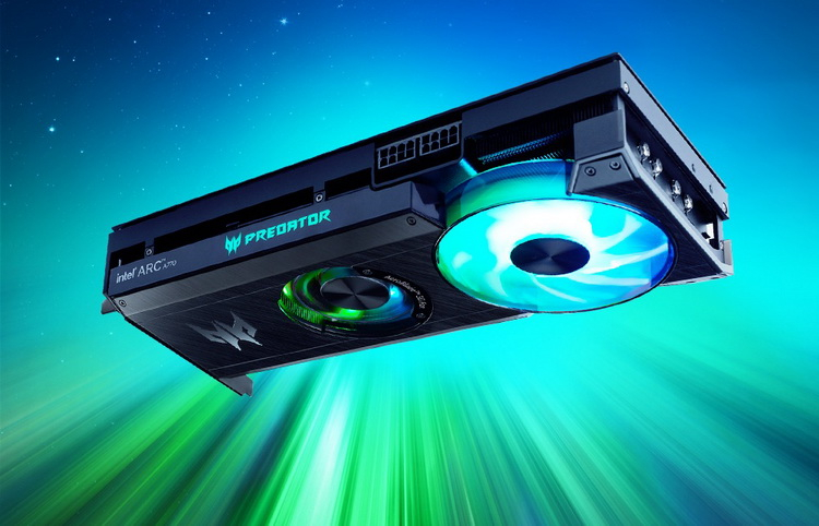 Acer выпустит видеокарту Arc A770 Predator с уникальным охлаждением — в нём сочетаются обычный вентилятор и «турбина»