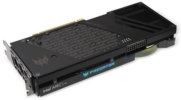 Acer Predator выпустила видеокарту BiFrost Intel Arc A770 OC с двумя совершенно разными вентиляторами