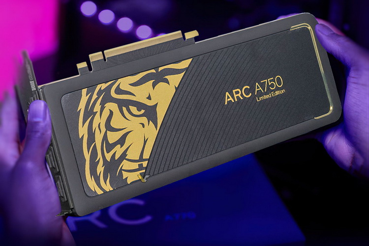 Intel выпустила специальную золотую версию Arc A750 Limited Edition для Китая