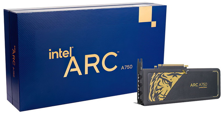Intel выпустила специальную золотую версию Arc A750 Limited Edition для Китая