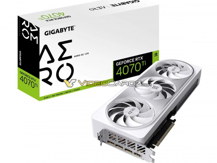 Видеокарты Gigabyte GeForce RTX 4070 Ti в исполнениях Aero, Eagle, Gaming и Aorus показались на изображениях