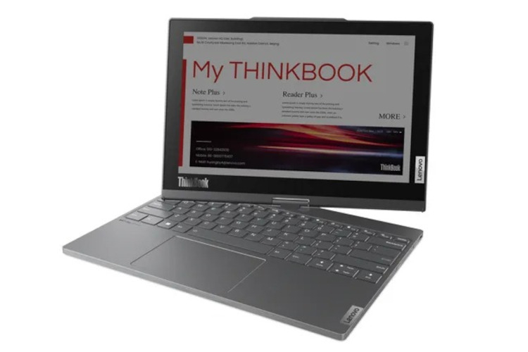 Lenovo представила ноутбук-трансформер ThinkBook Plus Twist, оснащённый сразу двумя большими дисплеями — OLED и E Ink