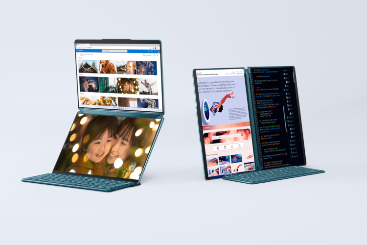 Lenovo анонсировала лэптоп Yoga Book 9i с двумя OLED-дисплеями