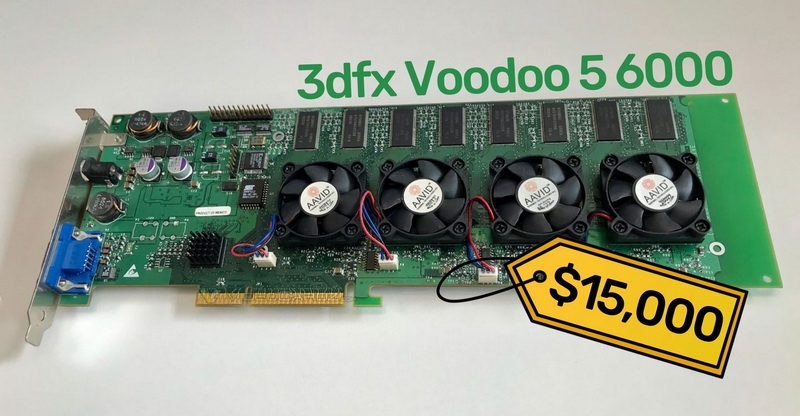 3dfx Voodoo 5 6000 продали за $15 тысяч — это одна из самых редких видеокарт в мире