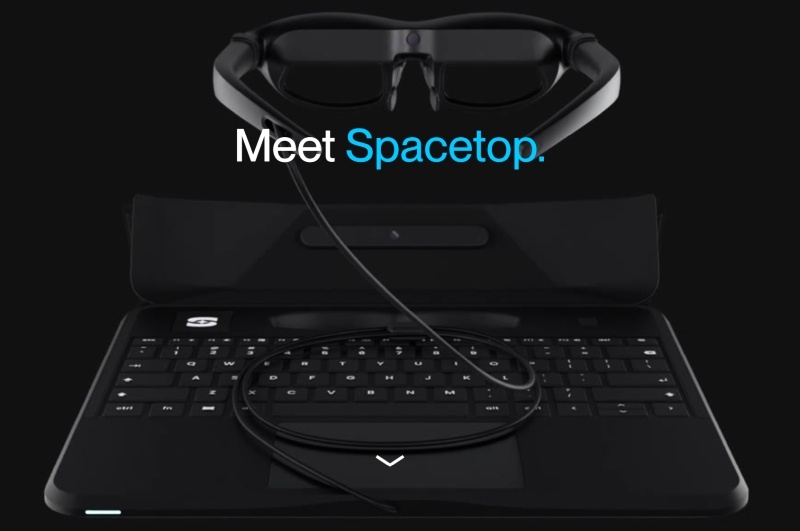 Представлен Spacetop — ноутбук с огромным 100-дюймовым дисплеем в дополненной реальности