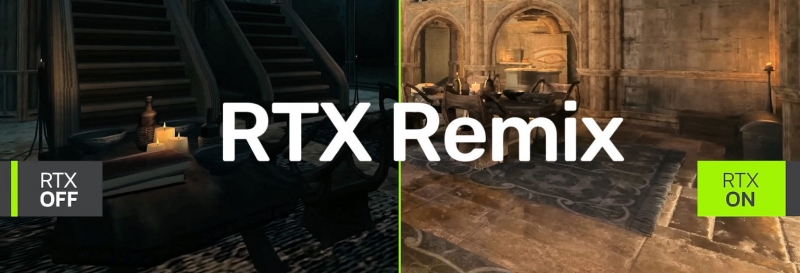 NVIDIA выпустила первое обновление RTX Remix, которое позволит использовать в играх с DirectX 9 технологии NVIDIA DLSS и RTX