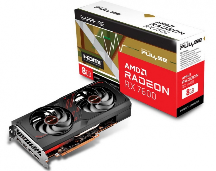 Sapphire представила Radeon RX 7600 Pulse с заводским разгоном GPU