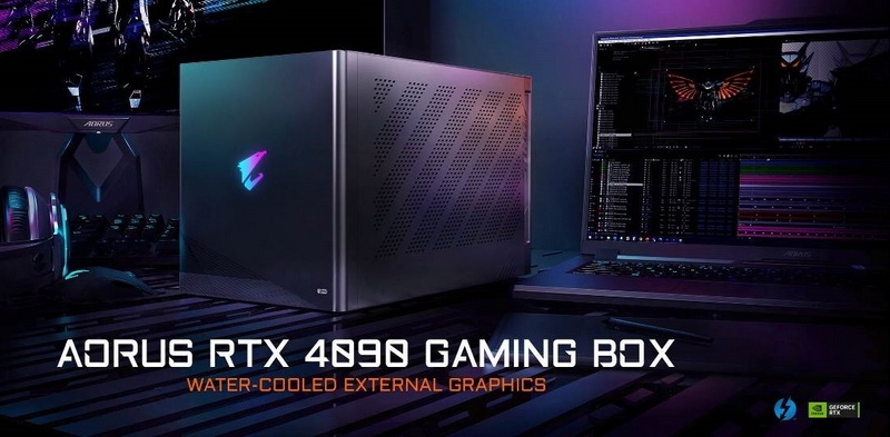 Gigabyte выпустила внешнюю видеокарту Aorus GeForce RTX 4090 Gaming Box с СЖО и блоком питания на 850 Вт
