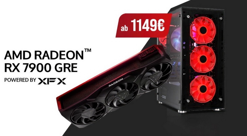 Radeon RX 7900 GRE начала появляться в составе готовых игровых ПК в Европе