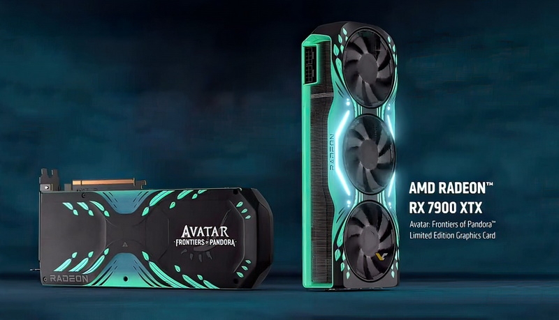 AMD создала видеокарту, которая меняет окраску при нагреве — Radeon RX 7900 XTX Avatar: Frontiers of Pandora