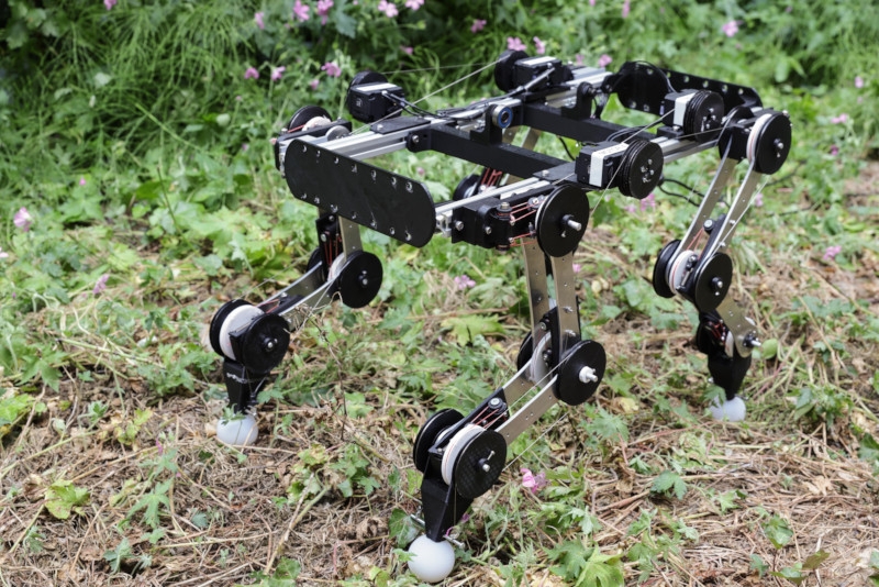 В Швейцарии построили робота-собаку, который продолжает бежать после выключения моторов