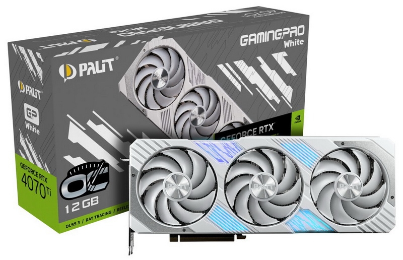 Palit представила юбилейную GeForce RTX 4070 Ti GamingPro Limited Edition, которая выделяется цветом