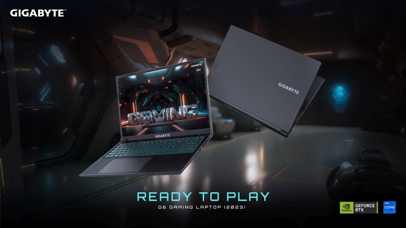 Gigabyte анонсировала 16-дюймовый игровой ноутбук G6 с Raptor Lake-H и GeForce RTX 4000