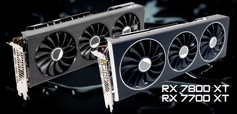 XFX представила Radeon RX 7800 XT и RX 7700 XT в версиях Speedster  MERC и Speedster QICK