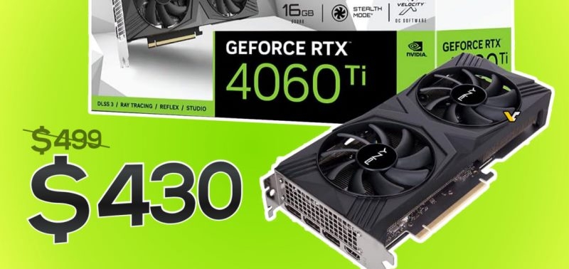GeForce RTX 4060 Ti 16 GB подешевела в ответ на анонс Radeon RX 7800 XT и RX 7700 XT
