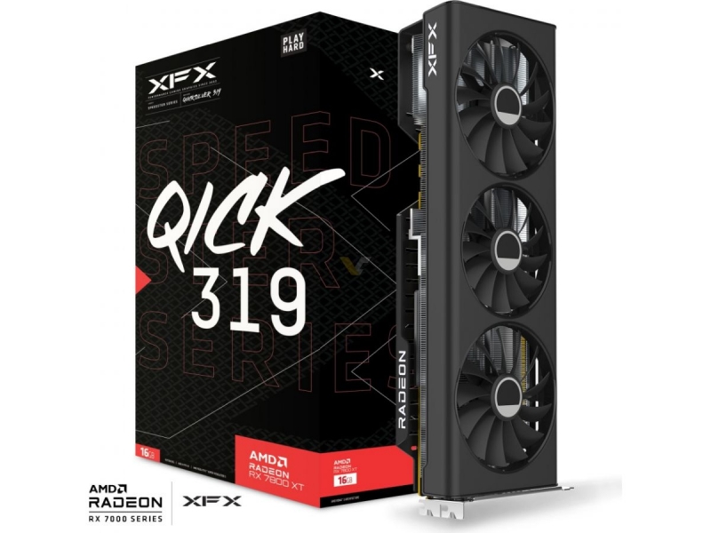 XFX представила Radeon RX 7800 XT и RX 7700 XT в версиях Speedster  MERC и Speedster QICK