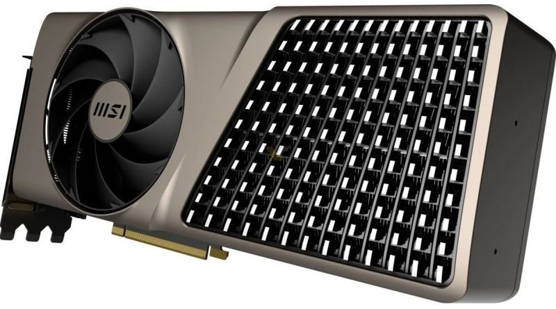 Выяснились характеристики видеокарты MSI GeForce RTX 4080 Super EXPERT с вентиляторами спереди и сзади 