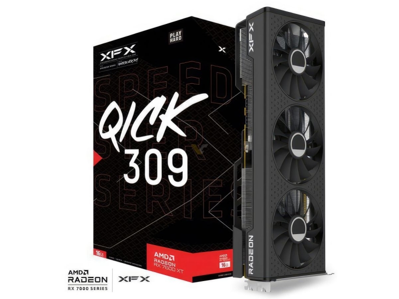 XFX анонсировала видеокарты Radeon RX 7600 XT Speedster SWFT 210 и RX 7600 XT QICK 309 