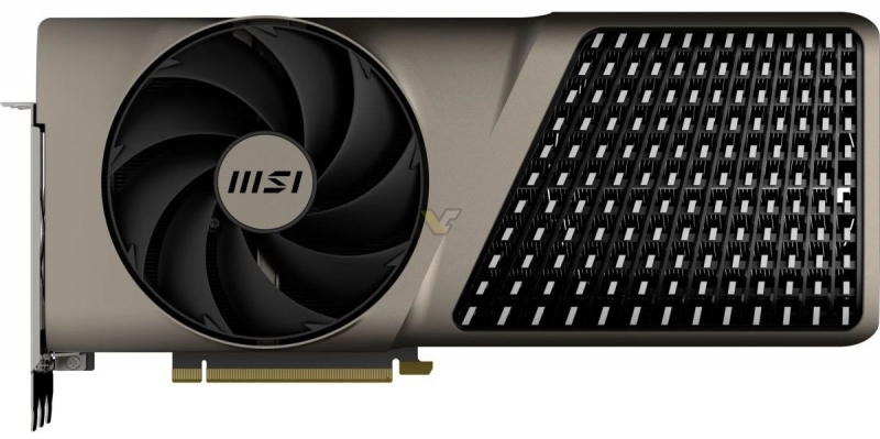 Выяснились характеристики видеокарты MSI GeForce RTX 4080 Super EXPERT с вентиляторами спереди и сзади 