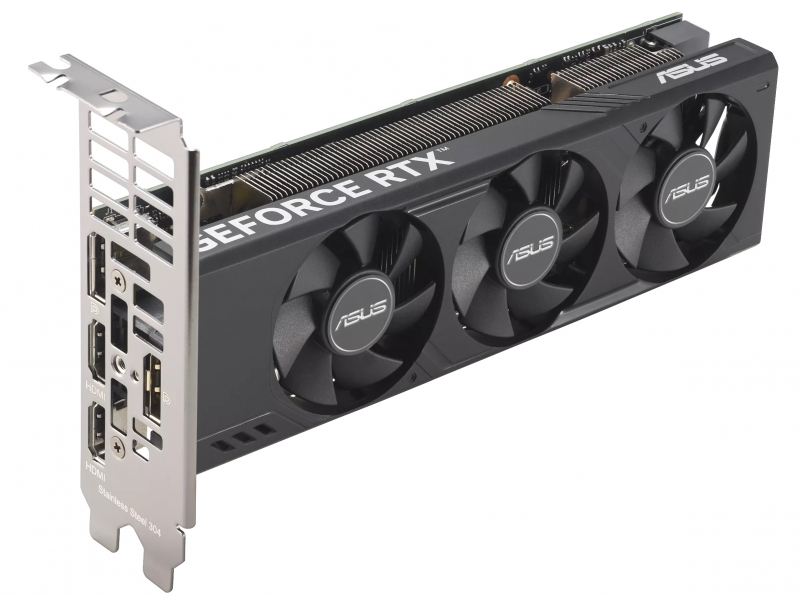 ASUS выпустила низкопрофильную GeForce RTX 4060 LP BRK с тремя вентиляторами 