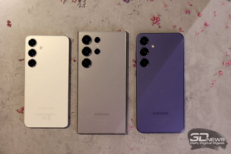 Первый взгляд на Samsung Galaxy S24, Samsung Galaxy S24+ и Samsung Galaxy S24 Ultra 
