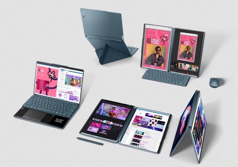 Lenovo представила ноутбук-трансформер Yoga Book 9 с двумя OLED-дисплеями 