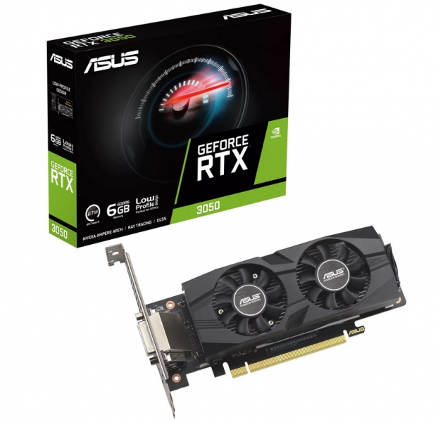Asus выпустила низкопрофильную видеокарту GeForce RTX 3050 LP BRK 6GB 