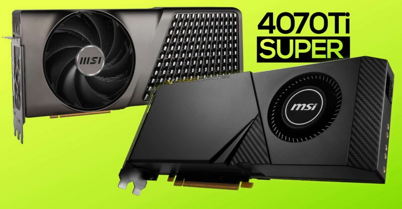 MSI выпустила GeForce RTX 4070 Ti Super в исполнениях Expert и Aero 