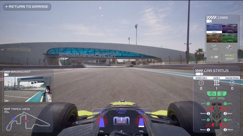 На трассе Формулы-1 в Абу-Даби впервые прошла гонка беспилотных болидов 