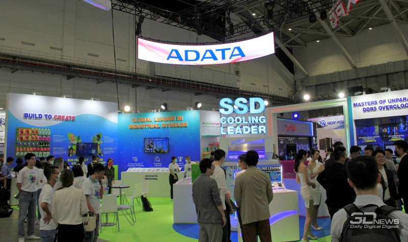 Репортаж со стенда ADATA на выставке Computex 2023: быстрая память, SSD c жидкостным охлаждением и другие новинки