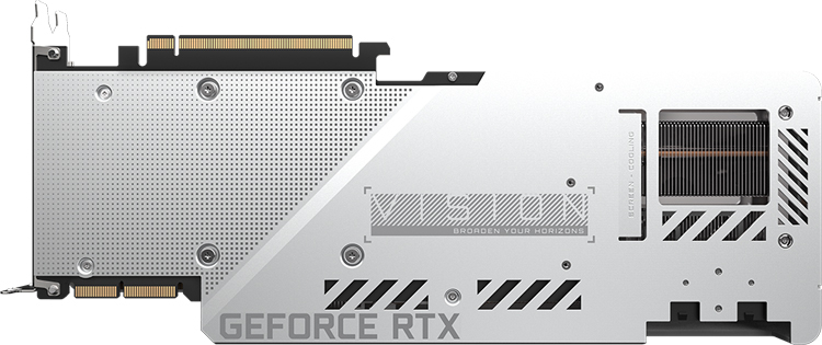Видеокарты GIGABYTE серии GeForce RTX 3000 Vision получили оригинальное исполнение